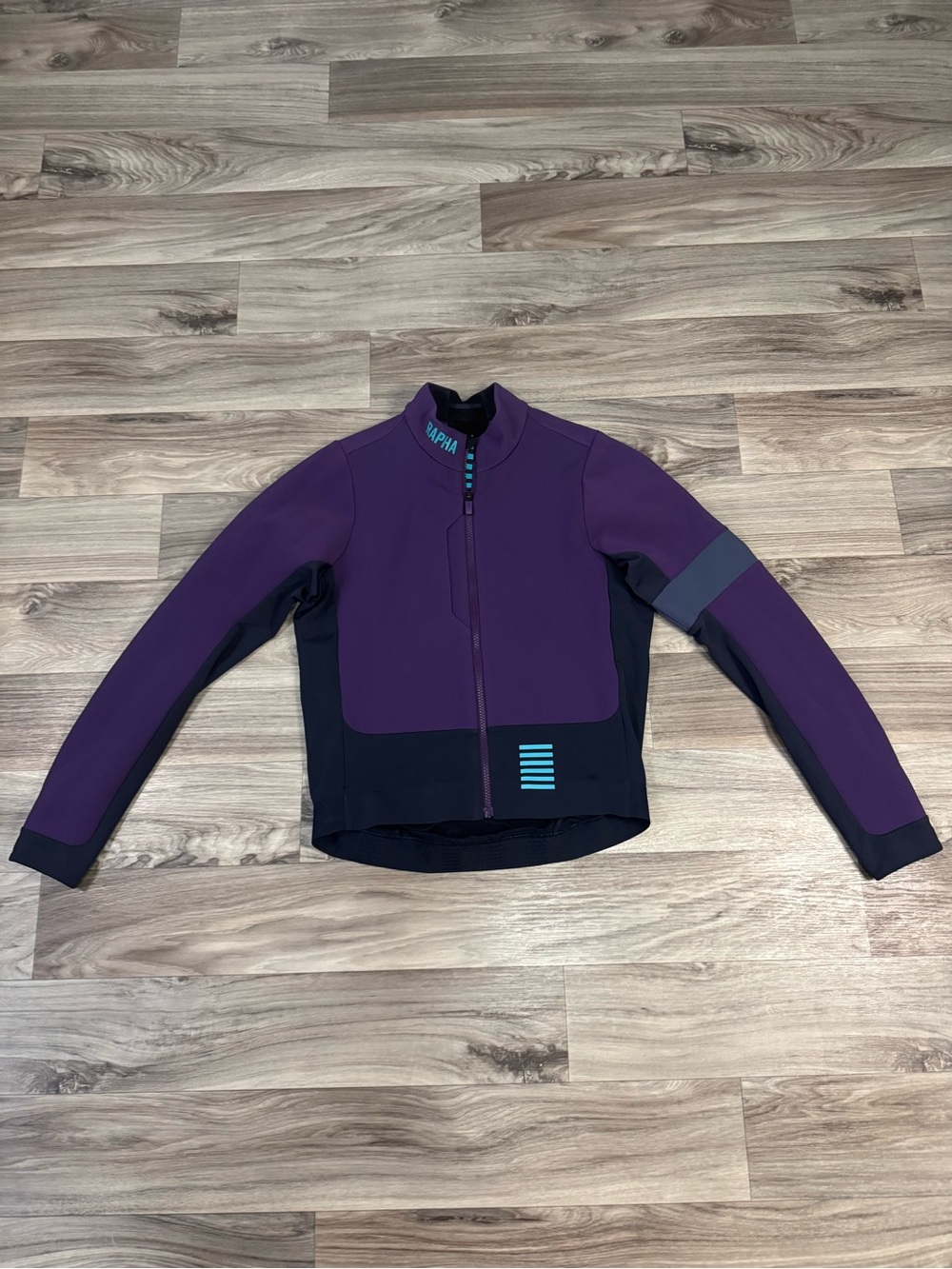 Rapha Men's Pro Team Winter Cycling Jacket in Purple Hi Viz Size Large